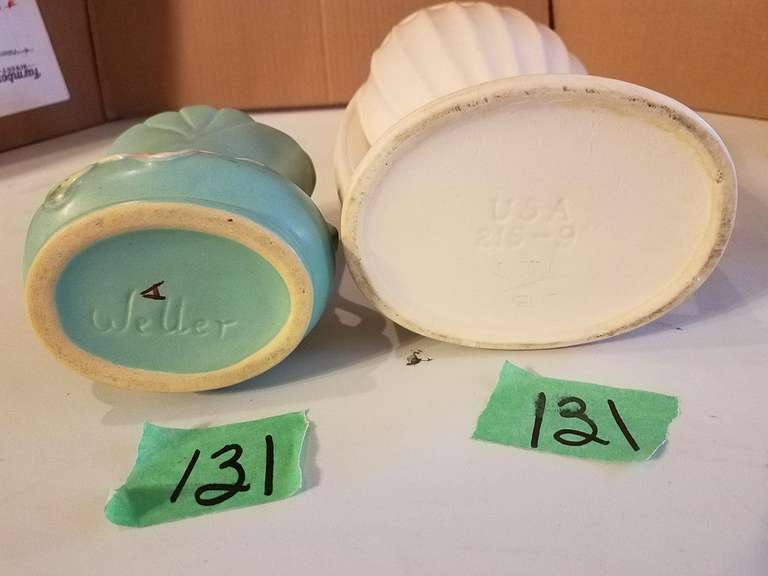 Weller and USA Vases Adam Marshall Land & Auction, LLC