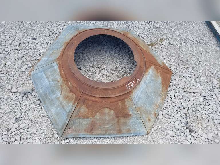 Vintage Grain Bin Top Cover Adam Marshall Land & Auction, LLC