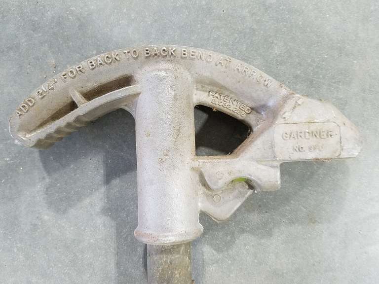 Gardner No.930 Conduit Bender Adam Marshall Land & Auction, LLC