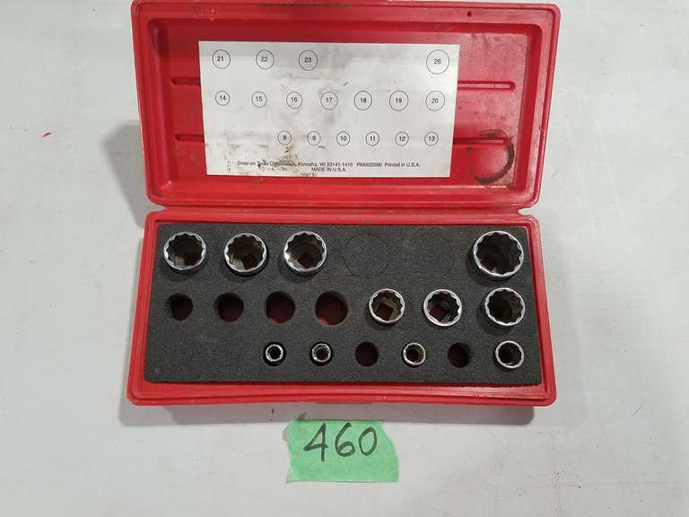 Snapon 3/8" Drive Metric Socket Set (Partial) W/Case Adam Marshall