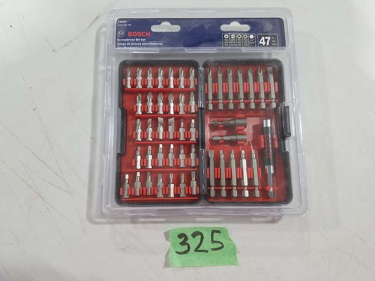 Bosch Screwdriver Bit Set (47 Pcs) NIB Adam Marshall Land & Auction
