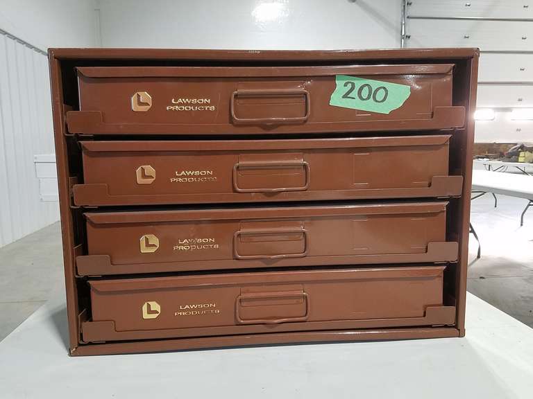 Lawson Four Drawer Parts Organizer Unused Adam Marshall Land