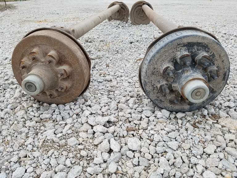 (2) 7K 4" Drop Axles Adam Marshall Land & Auction, LLC