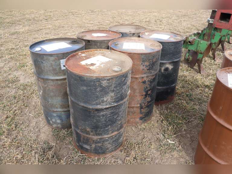 (6) 30 gal. empty barrels Adam Marshall Land & Auction, LLC