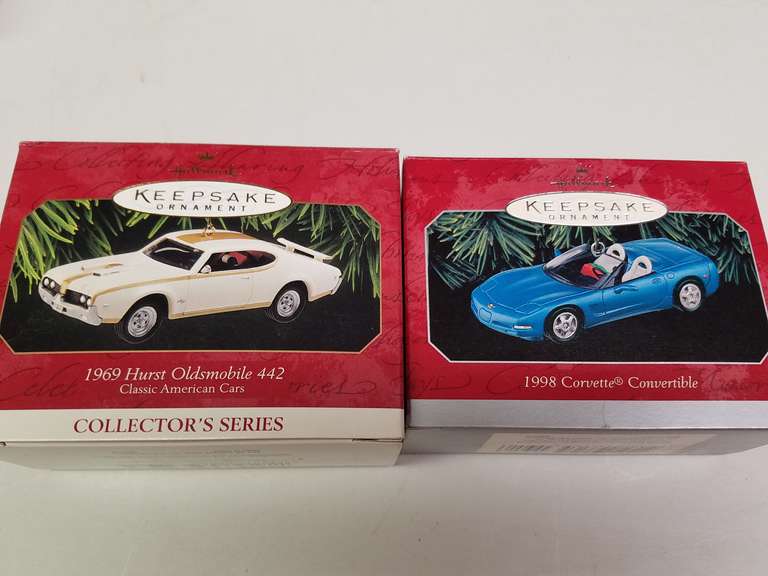 (6) Hallmark Keepsake Car Ornaments Adam Marshall Land & Auction, LLC