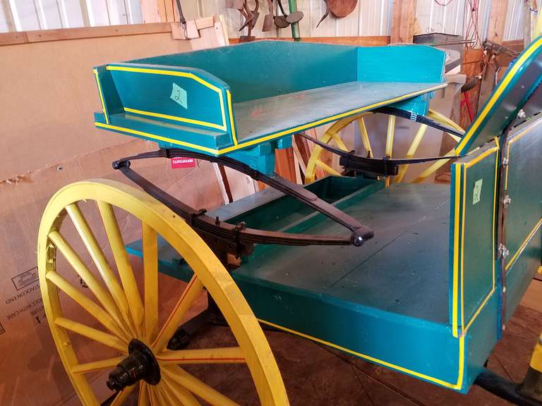 Two Wheeled Breaking Cart Parker Built Adam Marshall Land & Auction