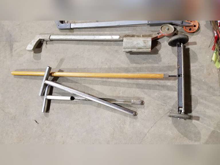 Measuring Wheel, Paint Marker Wheels, Flags, Soil Testers, Etc Adam