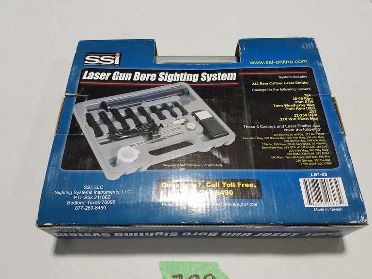 SSI Laser Gun Bore Sighting System W/Box Adam Marshall Land & Auction