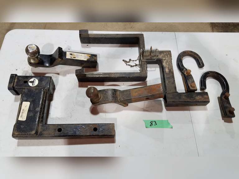 6" Drop Down Receiver Hitch, Tow Hooks, Assorted Ball Hitches, Etc Adam Marshall Land