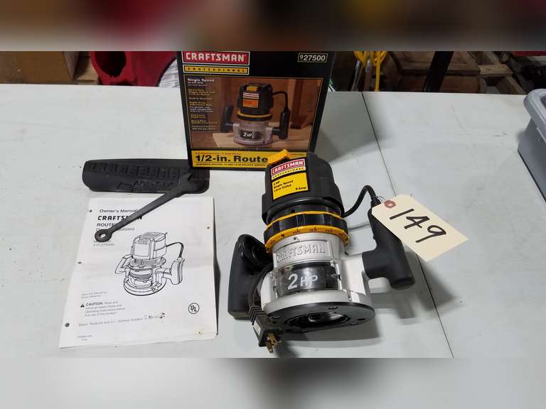 Craftsman 2 HP 1/2" Router Adam Marshall Land & Auction, LLC