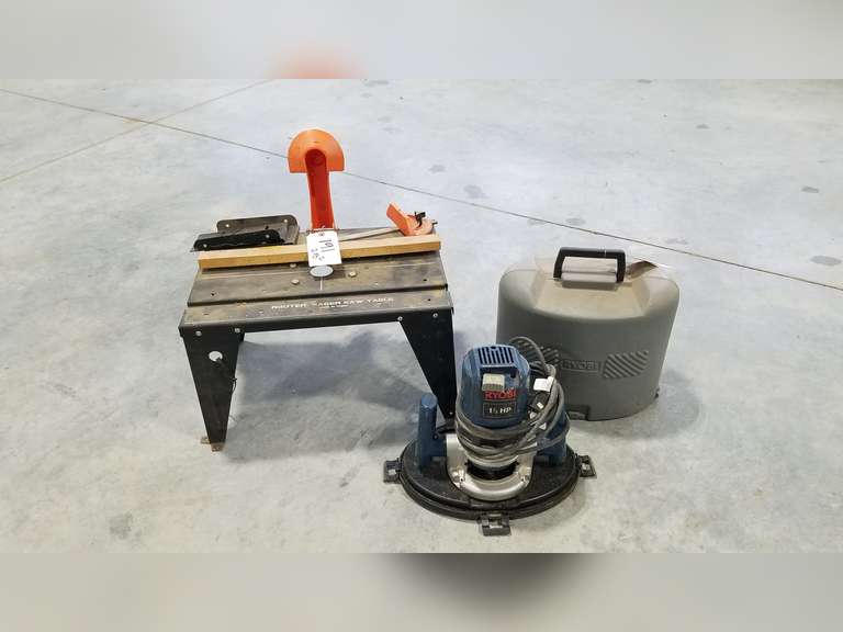 Ryobi Model R160 1.5 HP Router W/Case and Router Table Adam Marshall