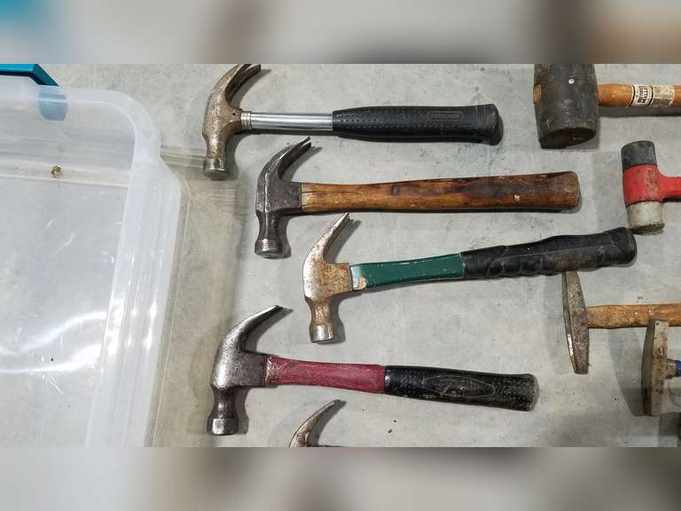 Assorted Claw Hammers, Mallets, BallPeen Hammers and Tack Hammers