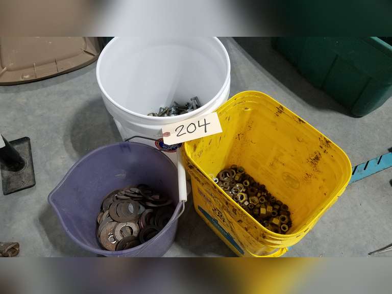 Assorted Nuts, Bolts, Washers Adam Marshall Land & Auction, LLC