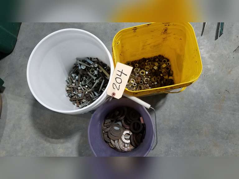 Assorted Nuts, Bolts, Washers Adam Marshall Land & Auction, LLC