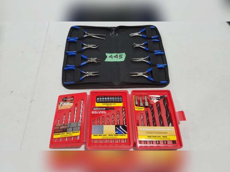 Blue Point Needle Nose Plier/Wire Cutter Kit and Skil Bit Kit Adam