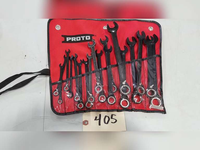 Proto SAE Ratchet Wrench Set (18) Adam Marshall Land & Auction, LLC