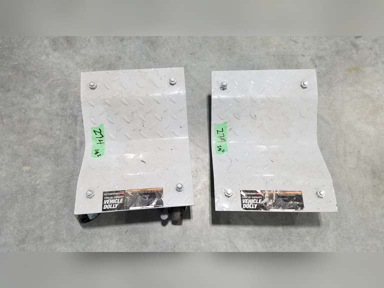 (2) Pittsburgh Automotive Vehicle Dollies Adam Marshall Land