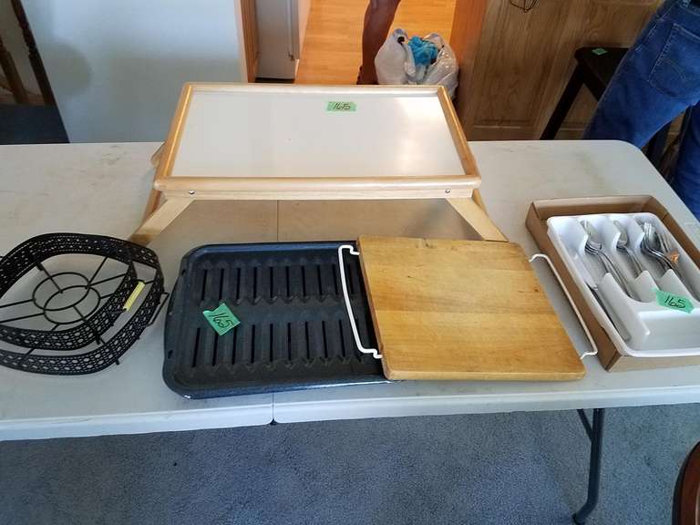 Lap tray, Cambridge Stainless flatware, cutting board Adam Marshall