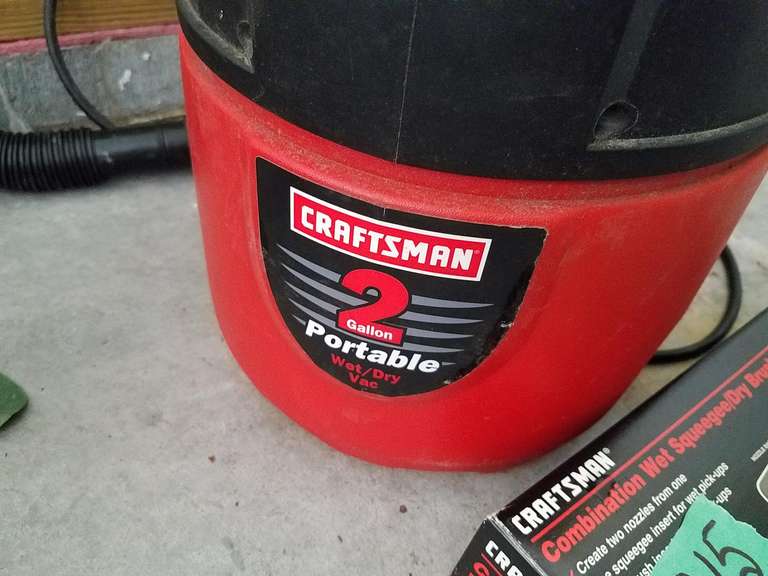 Craftsman 2 gallon shop vac with accessory Adam Marshall Land