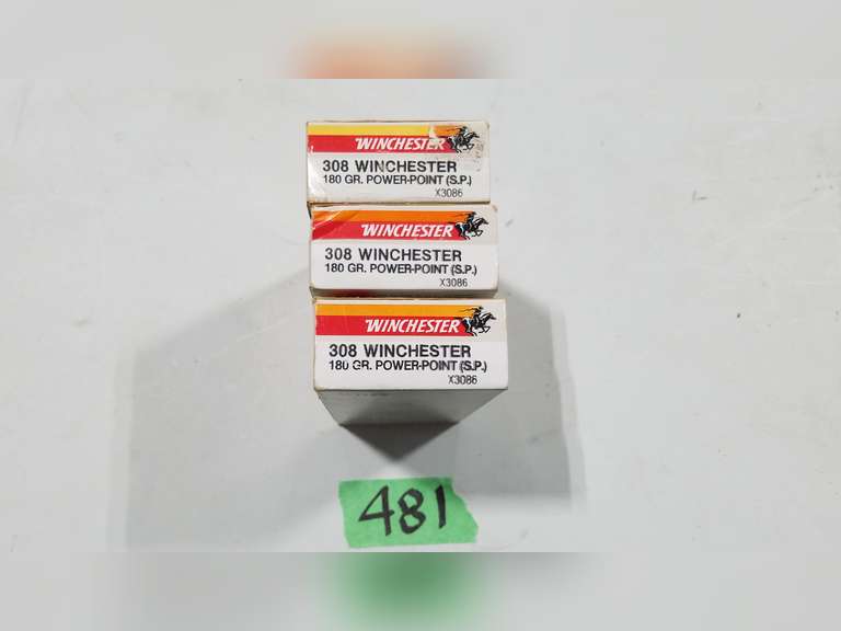Winchester Super X 308 Win, 180 Gr PowerPoint SP (3 X 20) Adam Marshall Land & Auction, LLC