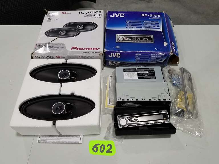 JVC Car CD Player and Pioneer 2 Way Speakers NIB Adam Marshall Land