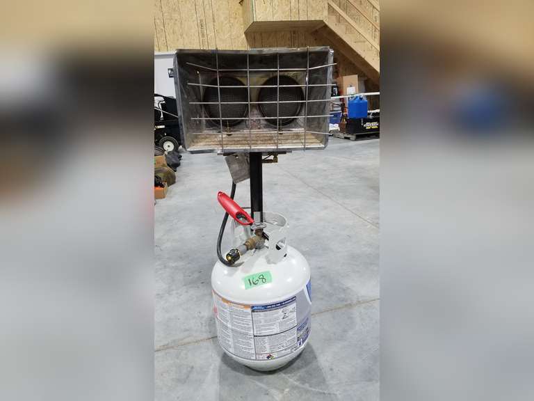 15 Lb Propane Tank W/Heater Attachment Adam Marshall Land & Auction, LLC