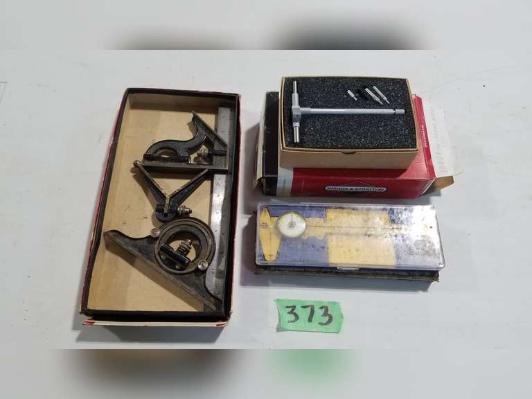 Starlett Combination Protractor Set, NAPA Caliper, Telescopic Gauge