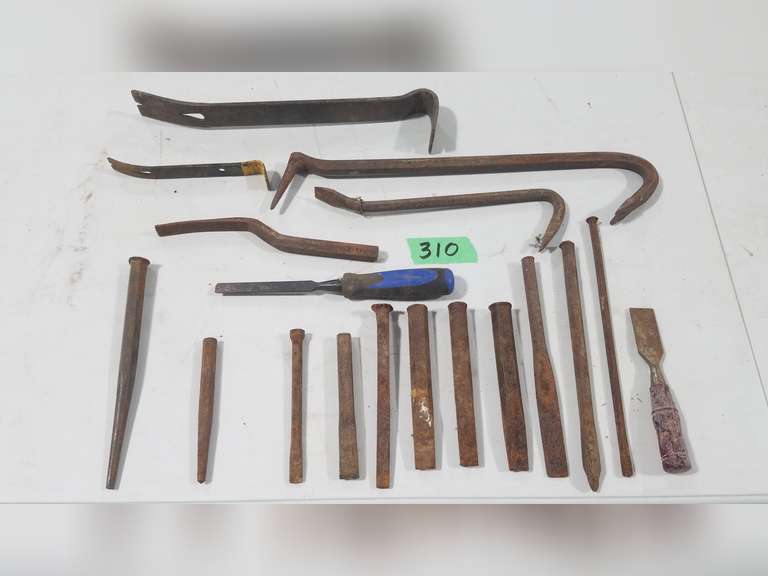 Assorted Chisels, Crow Bars, Etc Adam Marshall Land & Auction, LLC