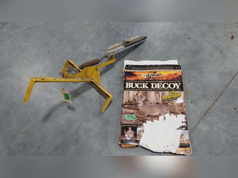 Blue Rock Thrower, Deer Decoy Adam Marshall Land & Auction, LLC