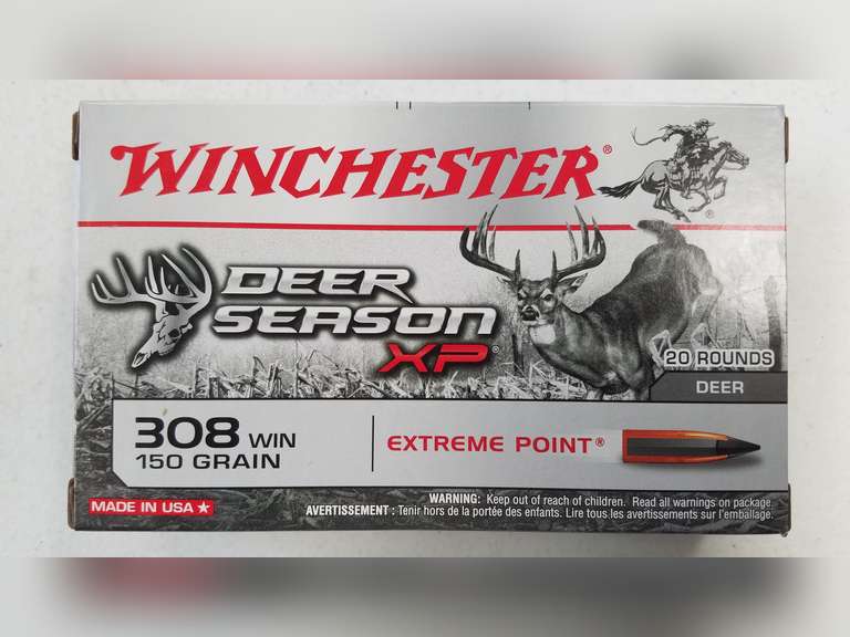 Winchester Deer Season XP Extreme Point 308 Win, 150 Gr (3 X 20
