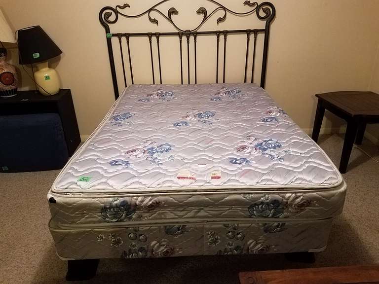 Full Size Headboard may not attach, Old Box springs and Mattress (2 Quilts Included) Full Size