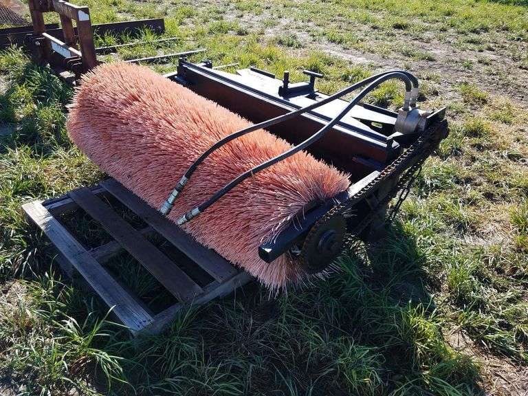 64" Skid Steer Angle Broom Adam Marshall Land & Auction, LLC