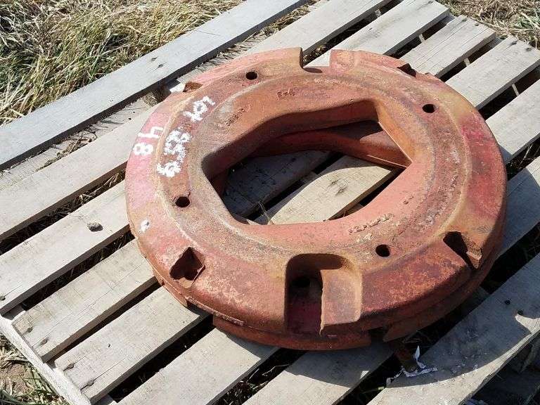 (2) IH Tractor Wheel Weights Adam Marshall Land & Auction, LLC