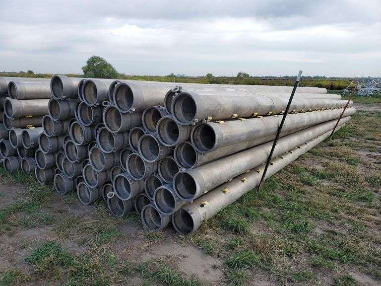 (58) TexFlow 30FT 10" Aluminum Gated Pipe Adam Marshall Land