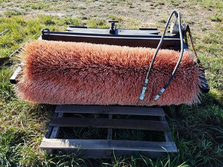 64" Skid Steer Angle Broom Adam Marshall Land & Auction, LLC
