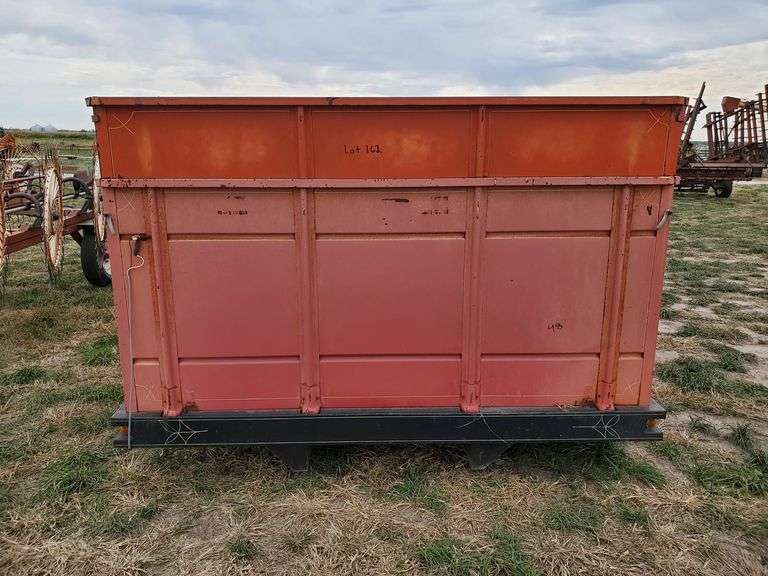 Steel Grain Box 13FT (Box & Hoist) Adam Marshall Land & Auction, LLC