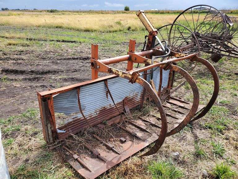 Homemade Front End Hay Fork with Grapple for Tractor Adam Marshall Land & Auction, LLC