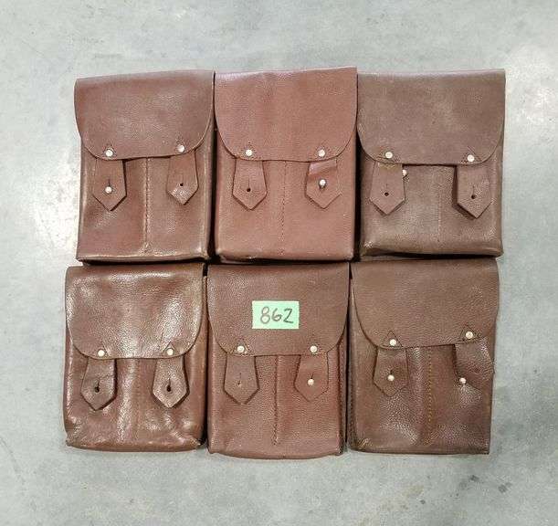 (6) Leather Military AK47 Magazine Pouches (4 Mag) Adam Marshall
