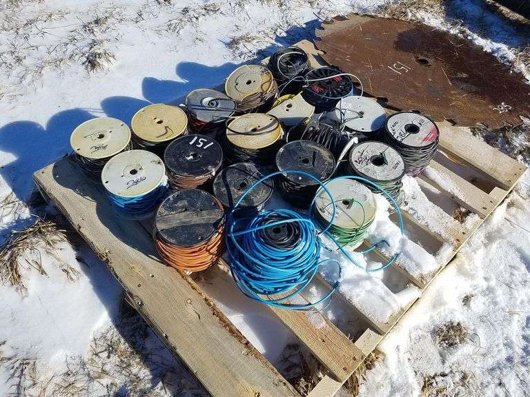 19 Spools Copper Wire Adam Marshall Land & Auction, LLC