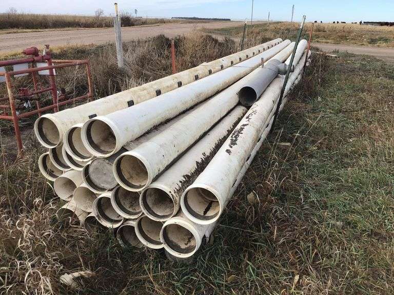 (20) PVC 8" Gated Pipe Adam Marshall Land & Auction, LLC