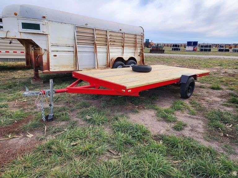2017 Shop Built 15FT Flatbed Trailer Adam Marshall Land & Auction, LLC