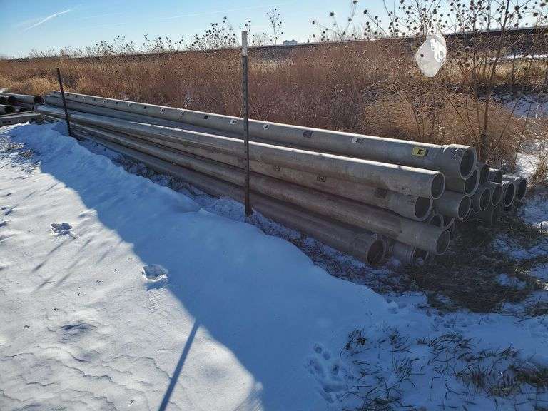 (23) 6IN Gated Irrigation Pipe Adam Marshall Land & Auction, LLC
