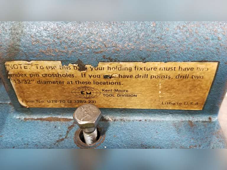 Kent-Moore J-8768 Transmission Holding Fixture - Adam Marshall Land &  Auction, LLC