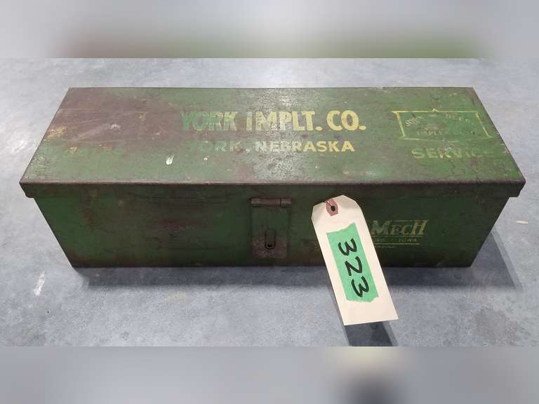 Vintage John Deere Tool Box York Implement Co Adam Marshall Land