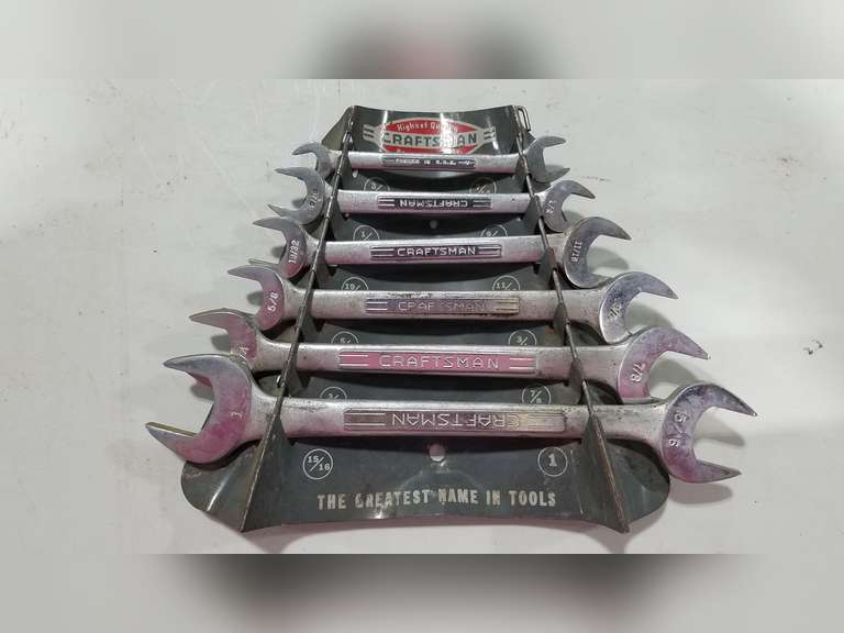 Craftsman 6 Pc Open End SAE Wrench Set Adam Marshall Land & Auction, LLC
