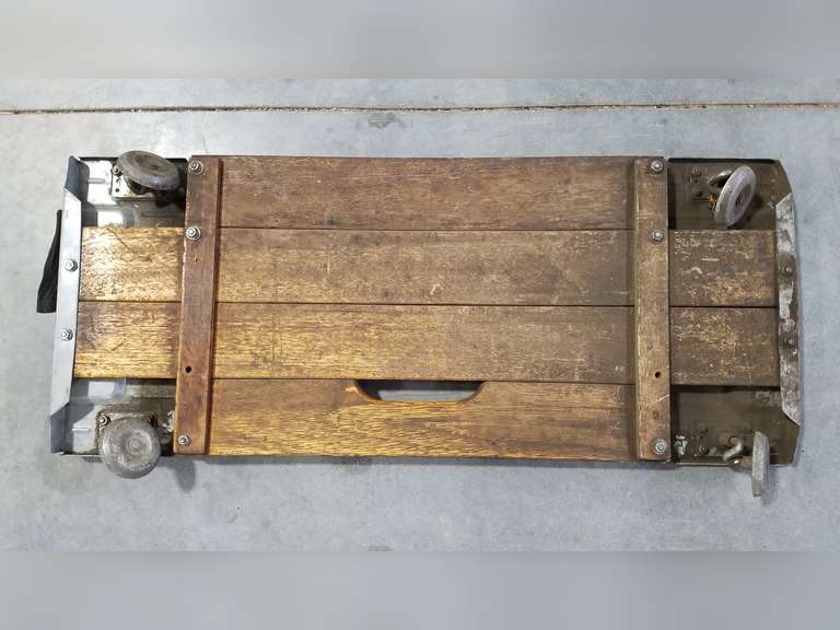 Tool Stud & RollOver Wooden Mechanic's Creepers & Vintage Lisle