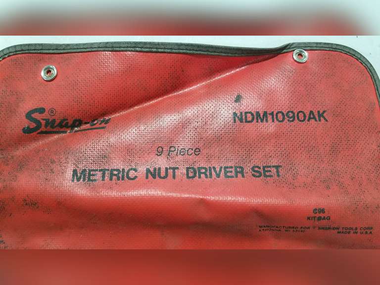 Snapon Metric Nut Driver Set Adam Marshall Land & Auction, LLC