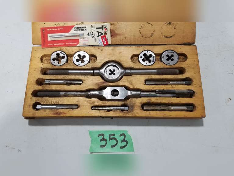 Vermont Tap & Die Set W/Case Adam Marshall Land & Auction, LLC