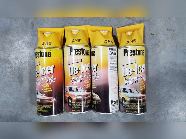 (3) Cases Master Automotive Fuel System Dryer & AntiFreeze & (4) Cans Prestone DeIcer Adam