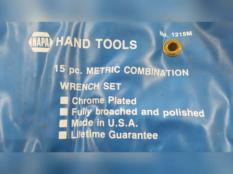 Napa 15 Pc Combination Metric Wrench Set Adam Marshall Land & Auction